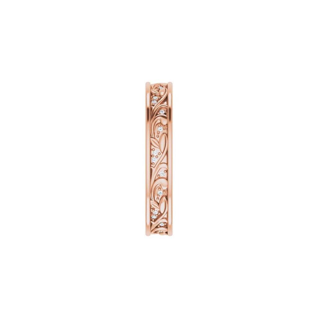 Floral Accented Band
