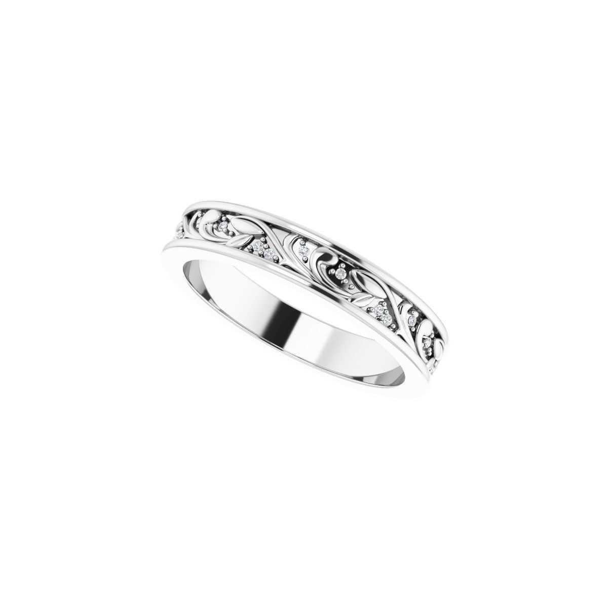 Floral Accented Band