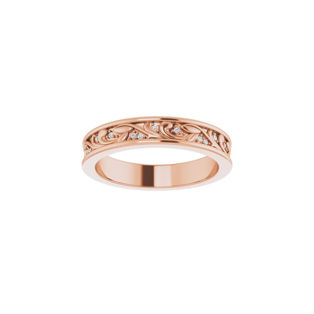 Floral Accented Band
