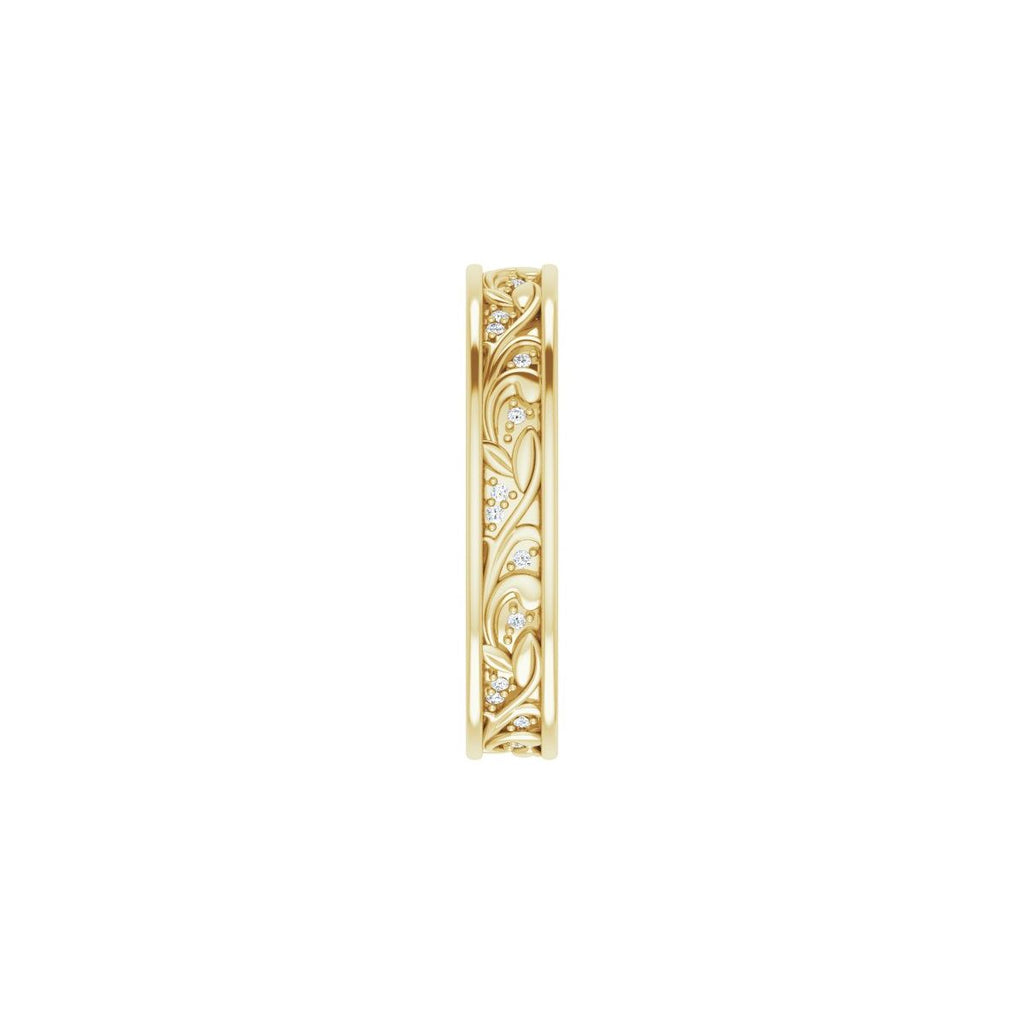 Floral Accented Band