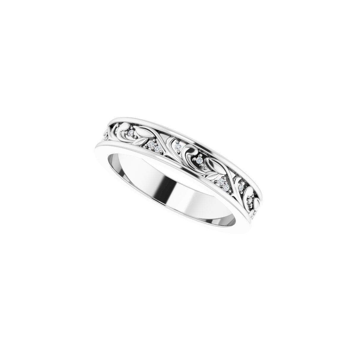 Floral Accented Band