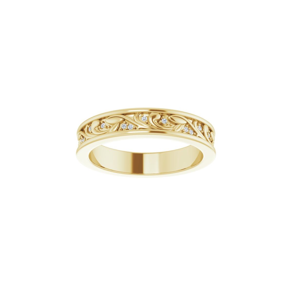 Floral Accented Band