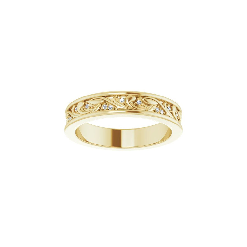 Floral Accented Band