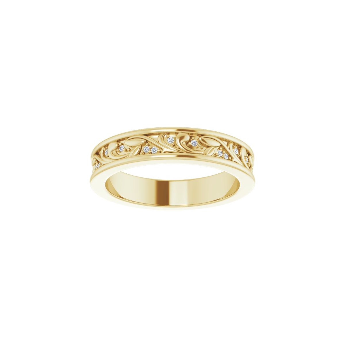 Floral Accented Band
