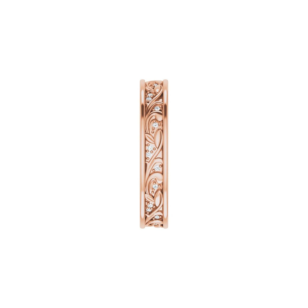 Floral Accented Band