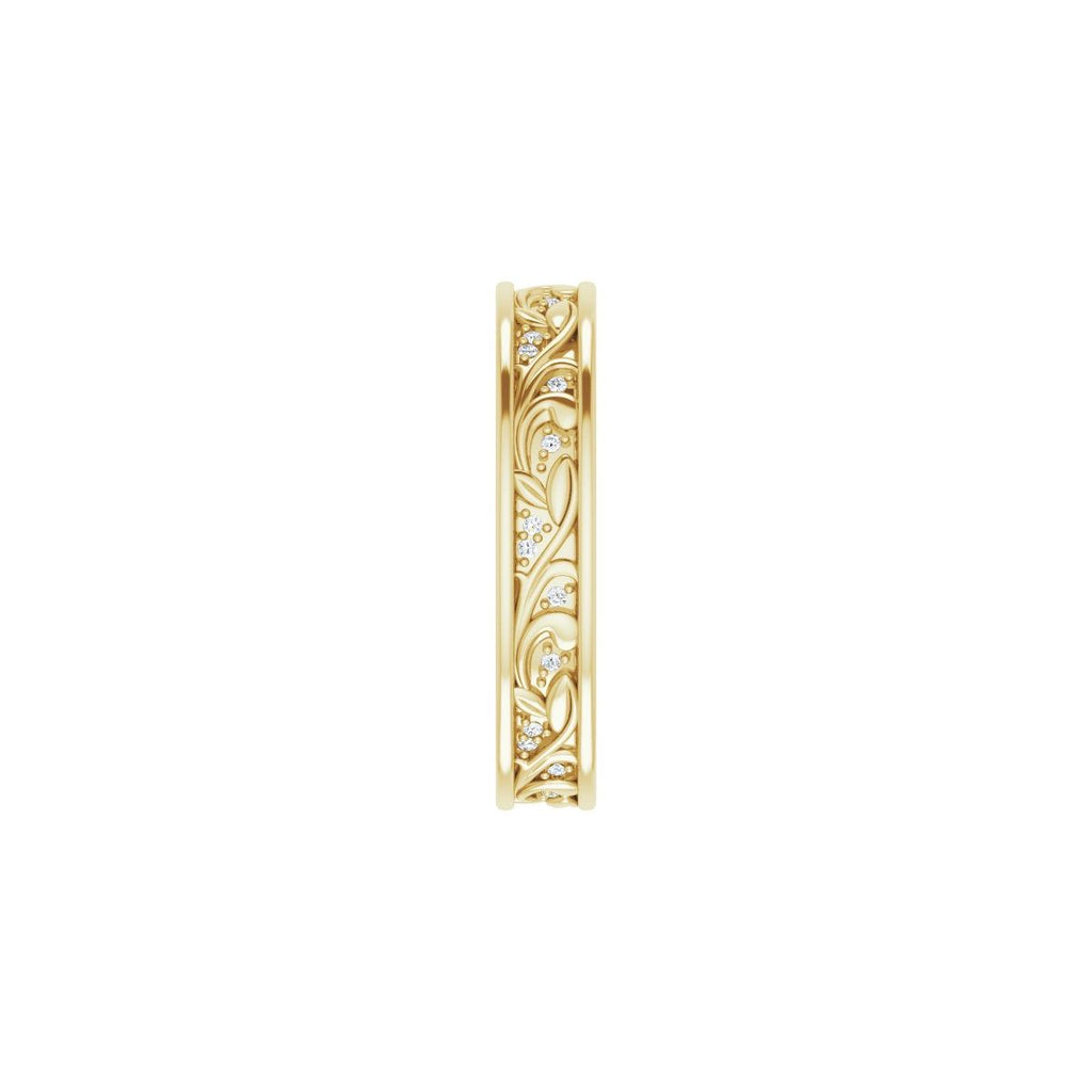 Floral Accented Band