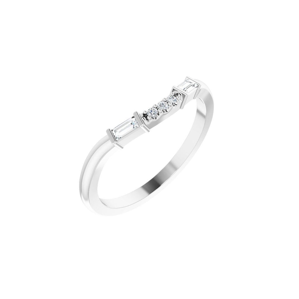 Accented Engagement Ring or Band