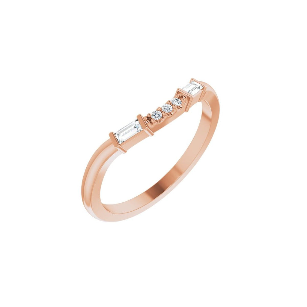 Accented Engagement Ring or Band