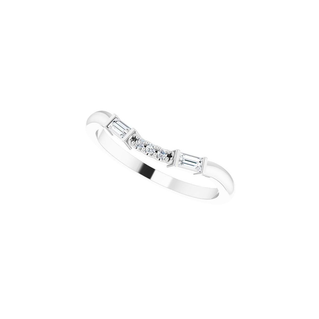 Accented Engagement Ring or Band