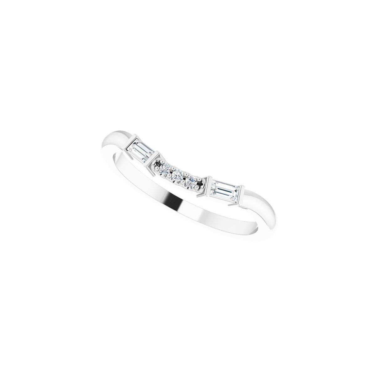 Accented Engagement Ring or Band