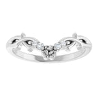 Accented Floral Contour Band