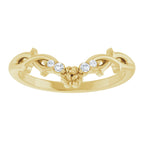 Accented Floral Contour Band