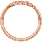 Accented Floral Contour Band