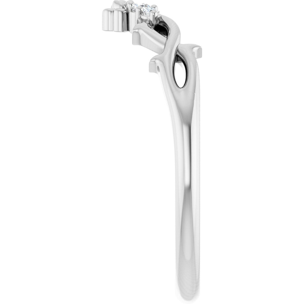 Accented Floral Contour Band
