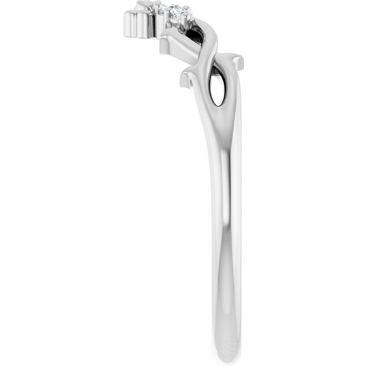 Accented Floral Contour Band