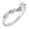 Accented Floral Contour Band