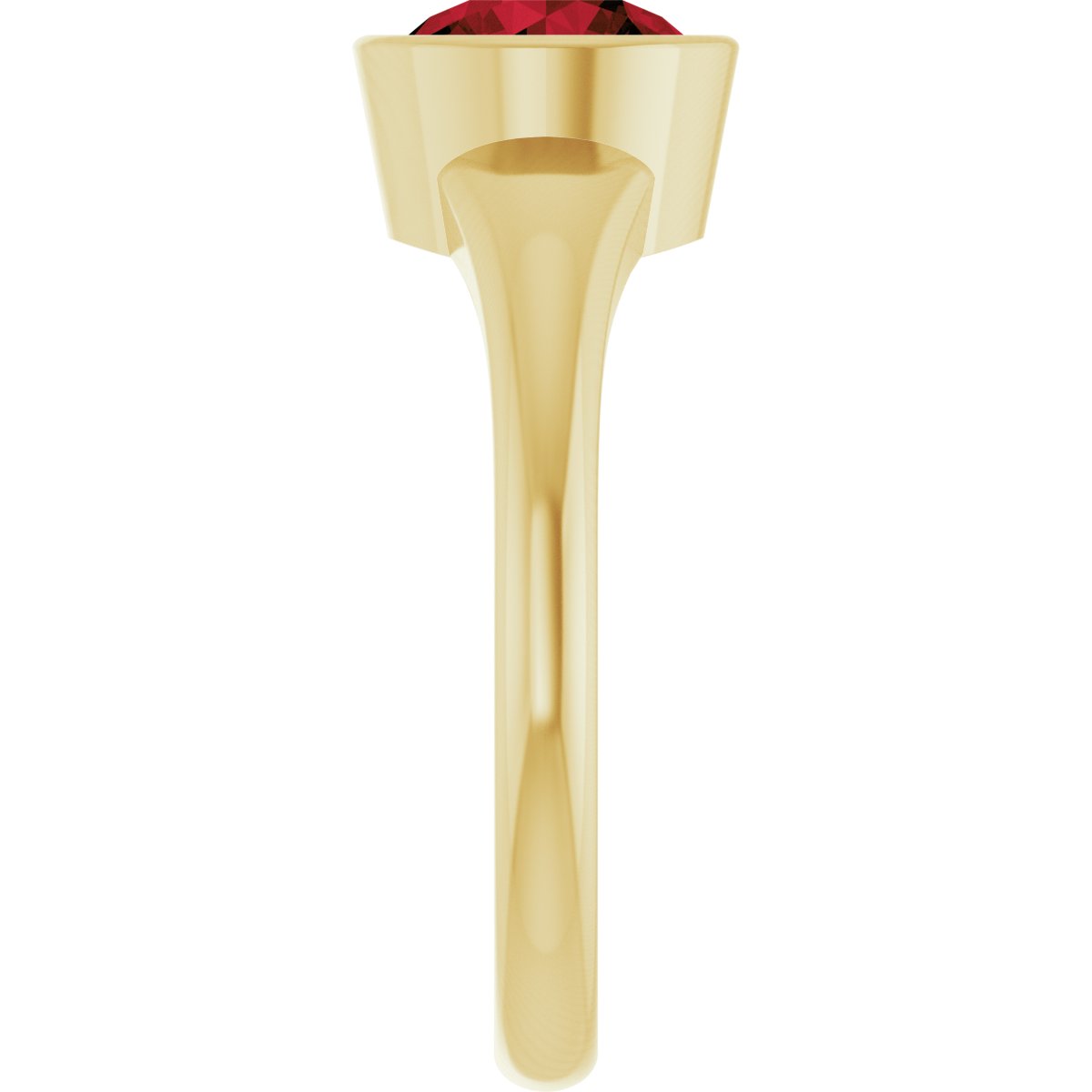 Bezel-Set Solitaire Ring