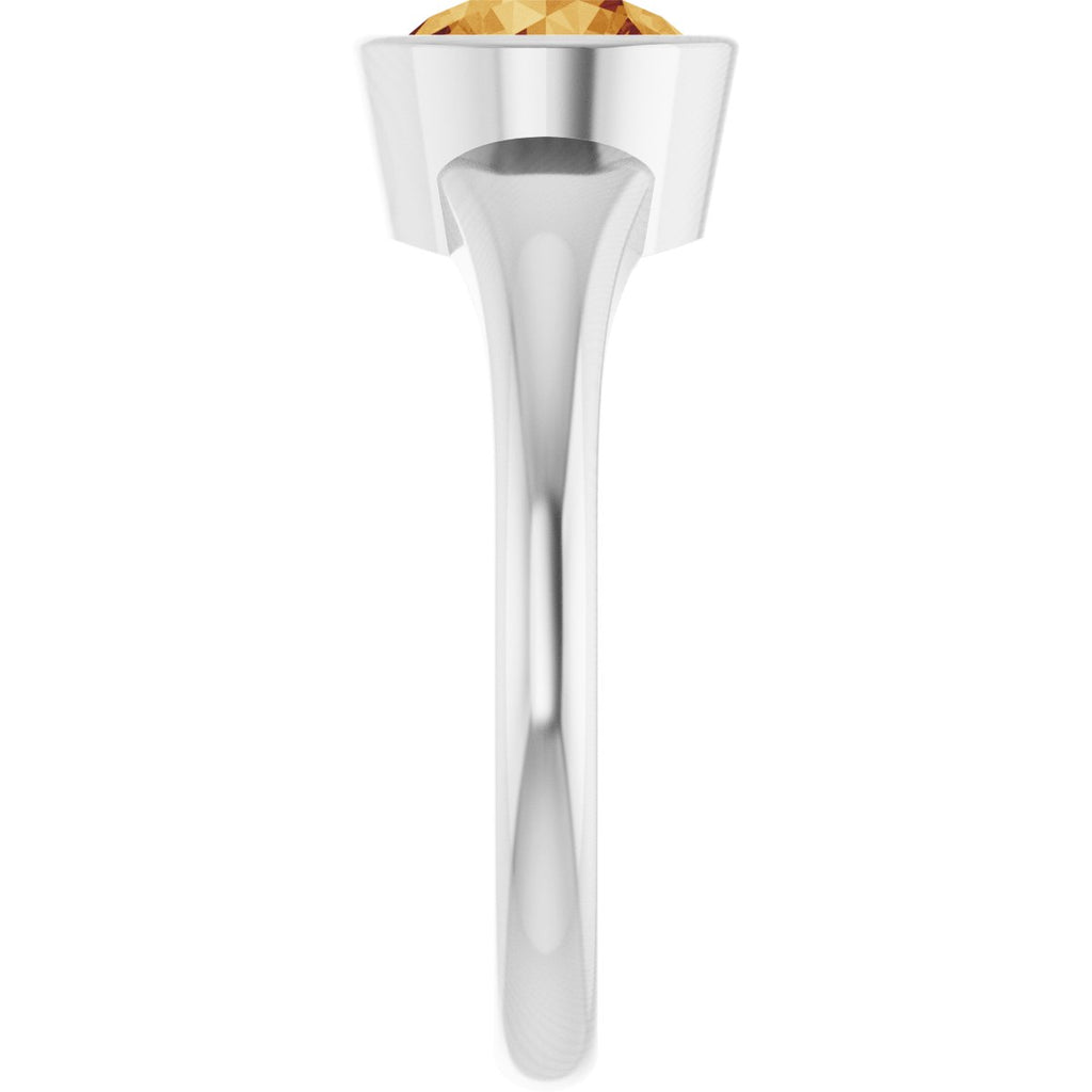 Bezel-Set Solitaire Ring