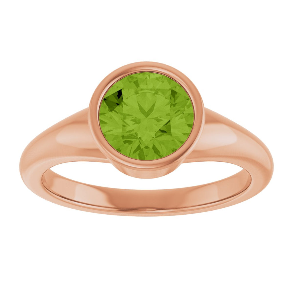 Bezel-Set Solitaire Ring