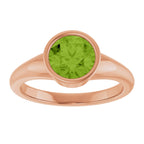 Bezel-Set Solitaire Ring