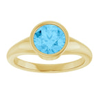 Bezel-Set Solitaire Ring