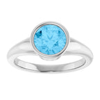 Bezel-Set Solitaire Ring