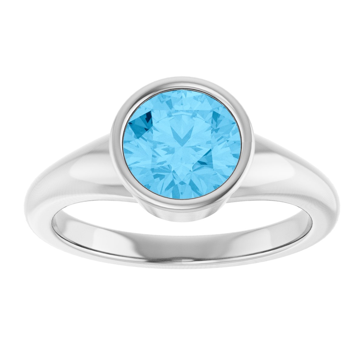 Bezel-Set Solitaire Ring