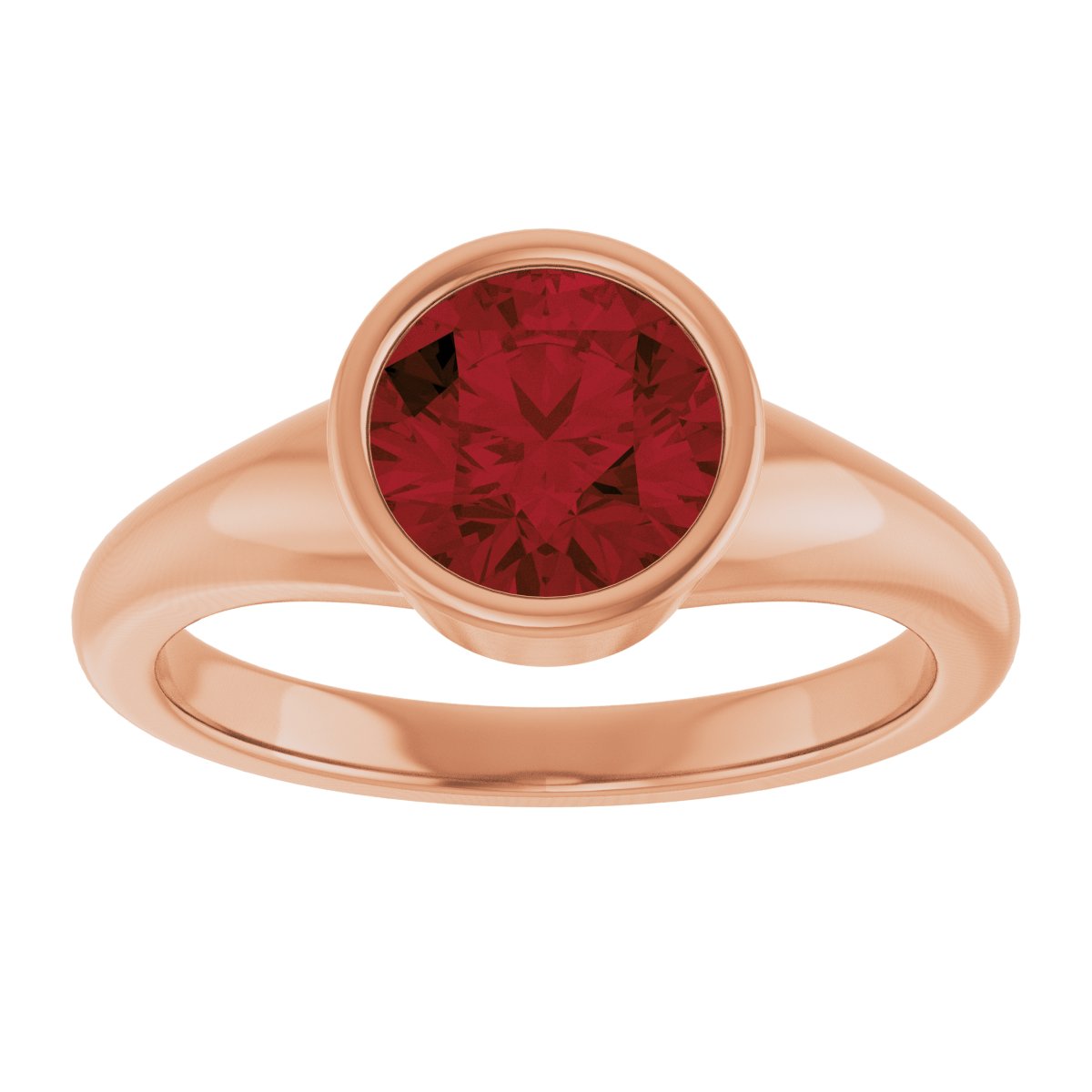 Bezel-Set Solitaire Ring