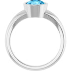 Bezel-Set Solitaire Ring
