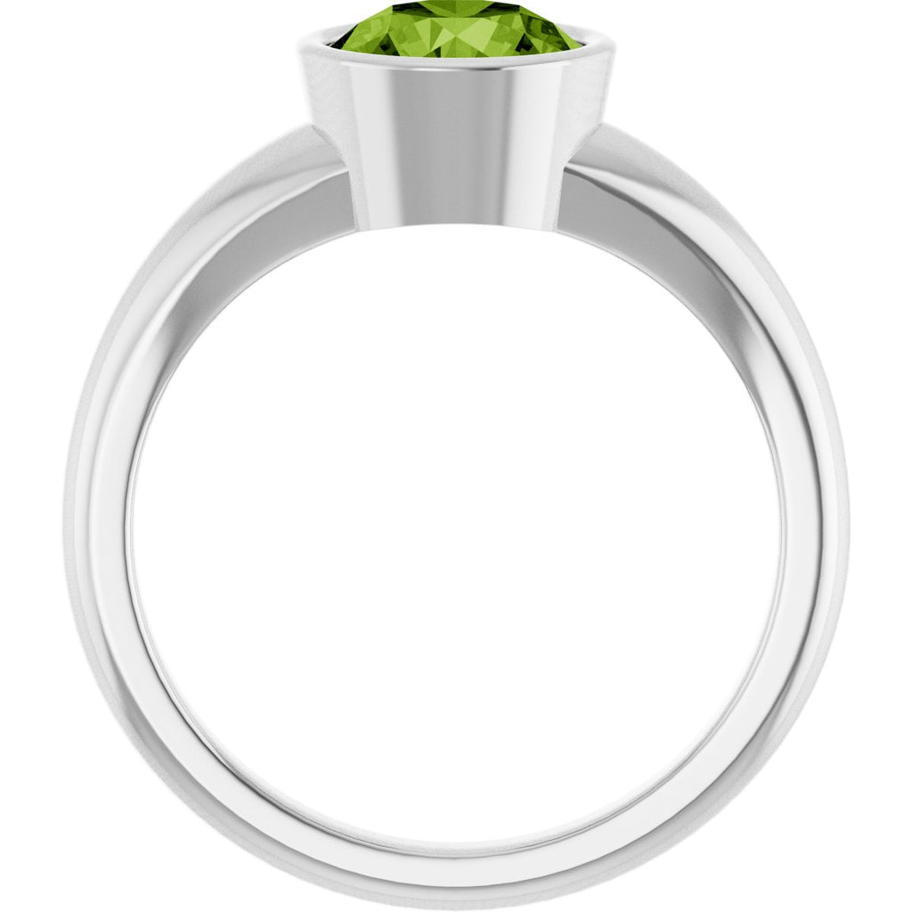 Bezel-Set Solitaire Ring