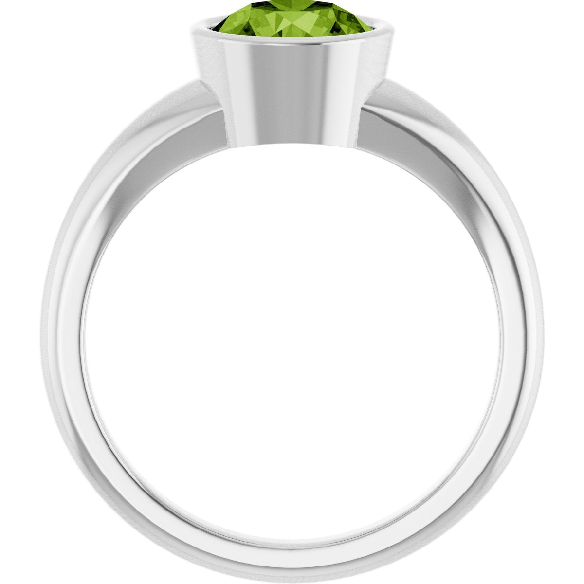 Bezel-Set Solitaire Ring