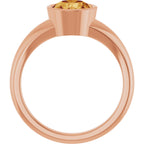 Bezel-Set Solitaire Ring