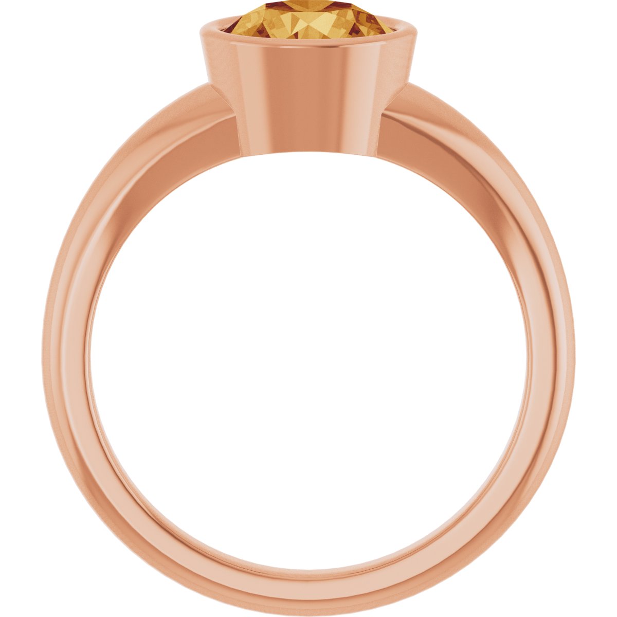 Bezel-Set Solitaire Ring