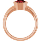 Bezel-Set Solitaire Ring