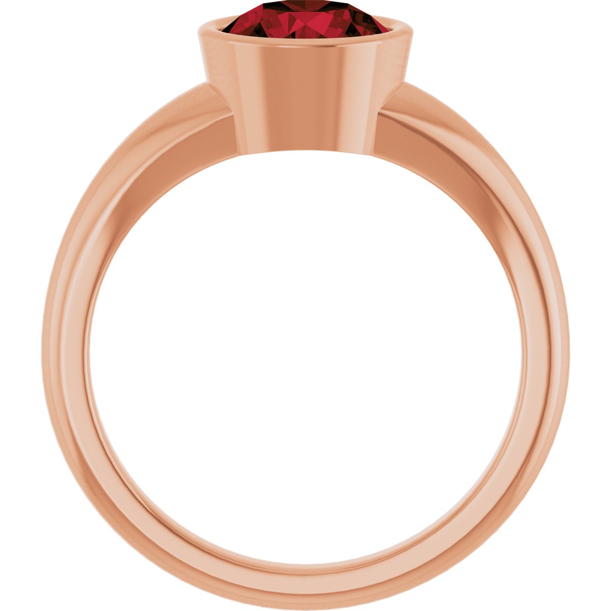 Bezel-Set Solitaire Ring