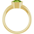 Bezel-Set Solitaire Ring