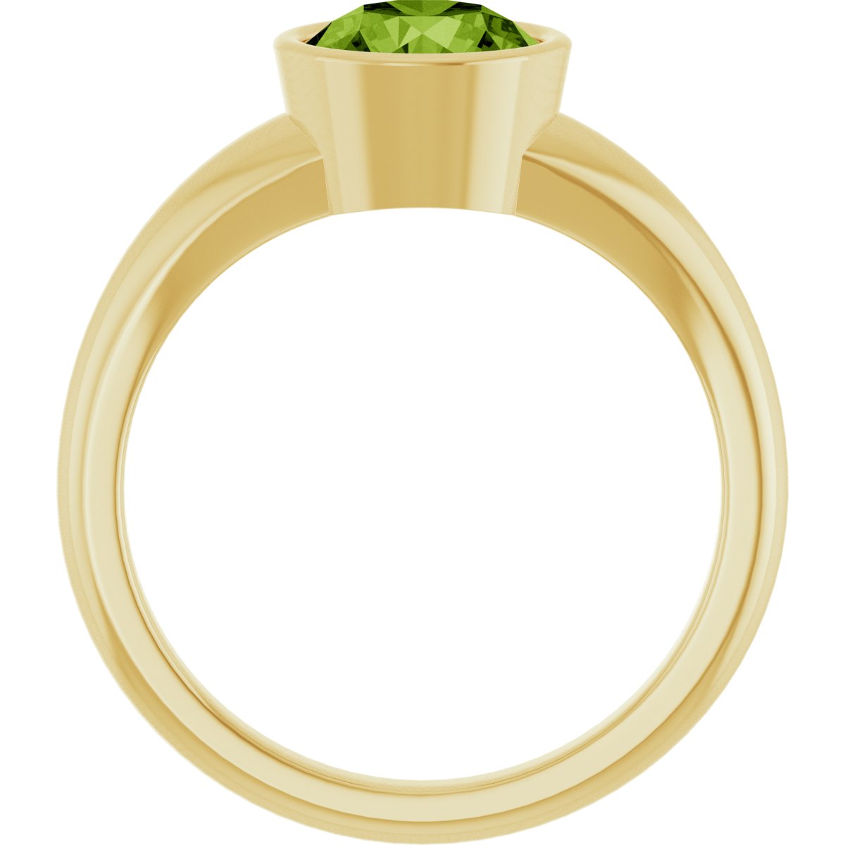 Bezel-Set Solitaire Ring