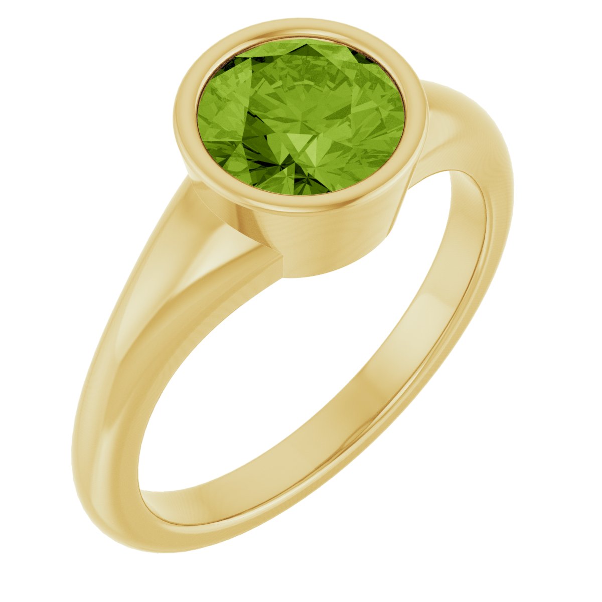 Bezel-Set Solitaire Ring