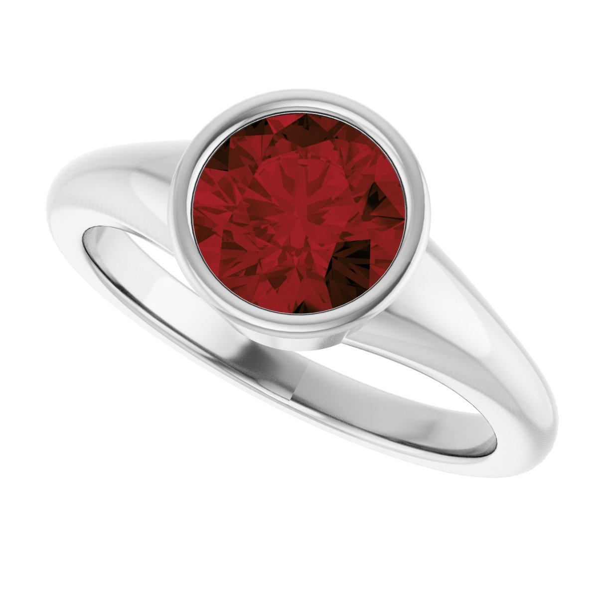 Bezel-Set Solitaire Ring