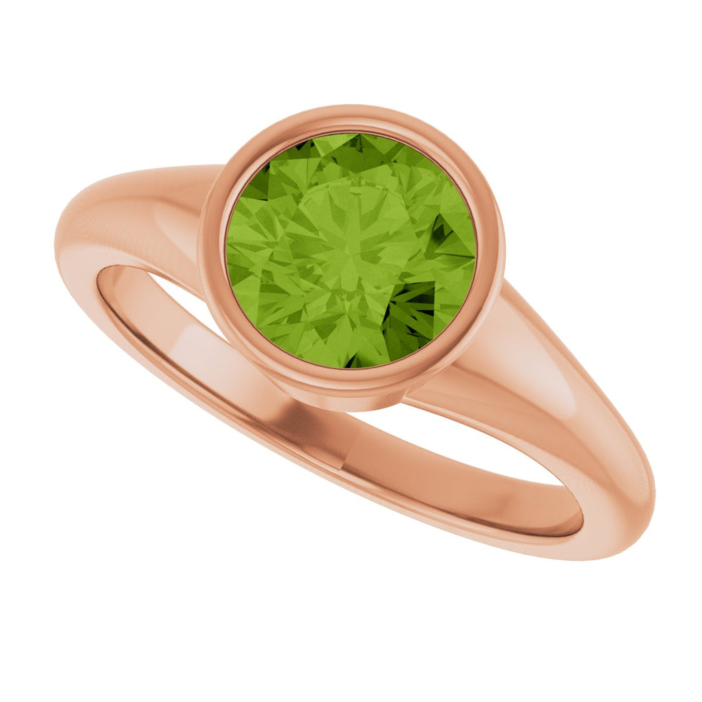 Bezel-Set Solitaire Ring