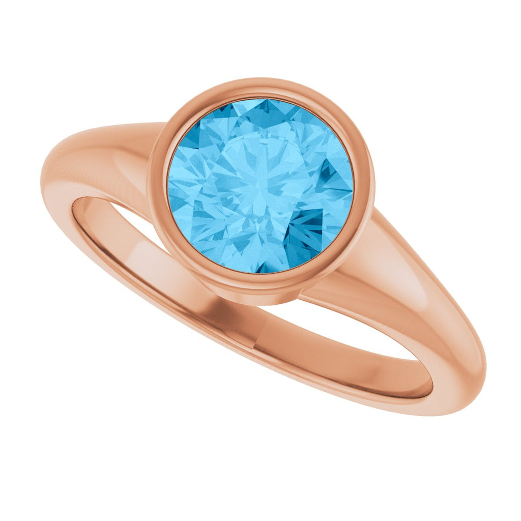 Bezel-Set Solitaire Ring