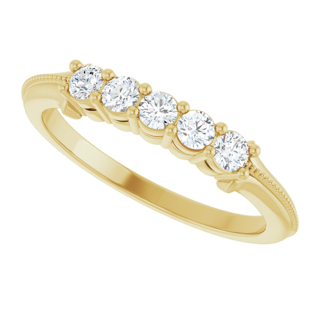 Five-Stone Anniversary Band