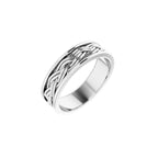 Woven-Design Comfort-Fit Flat Band