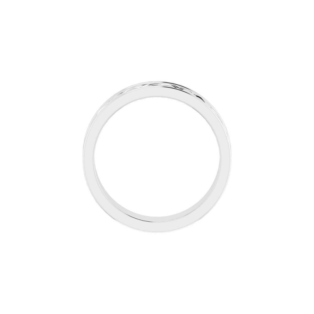 Woven-Design Comfort-Fit Flat Band