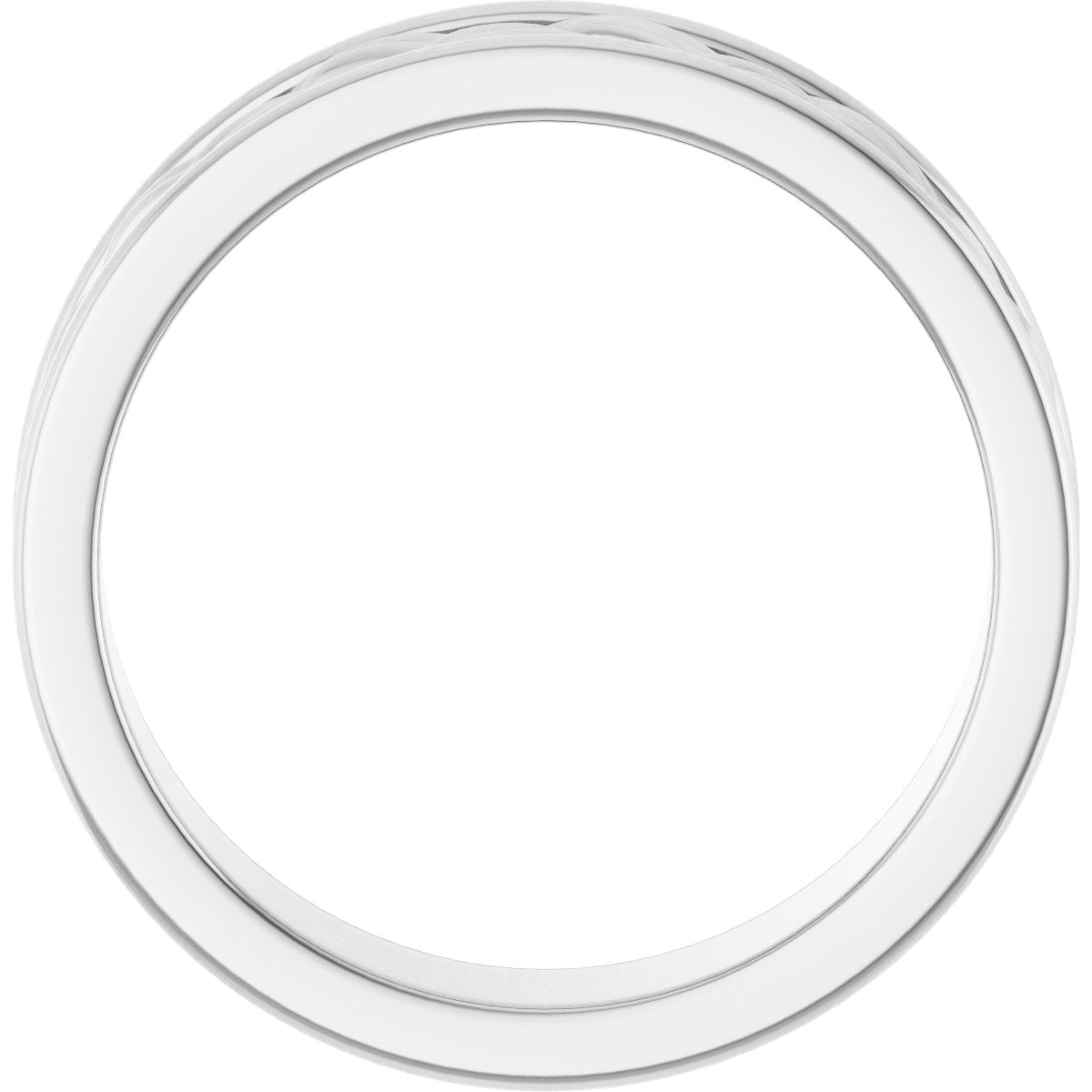 Woven-Design Comfort-Fit Flat Band