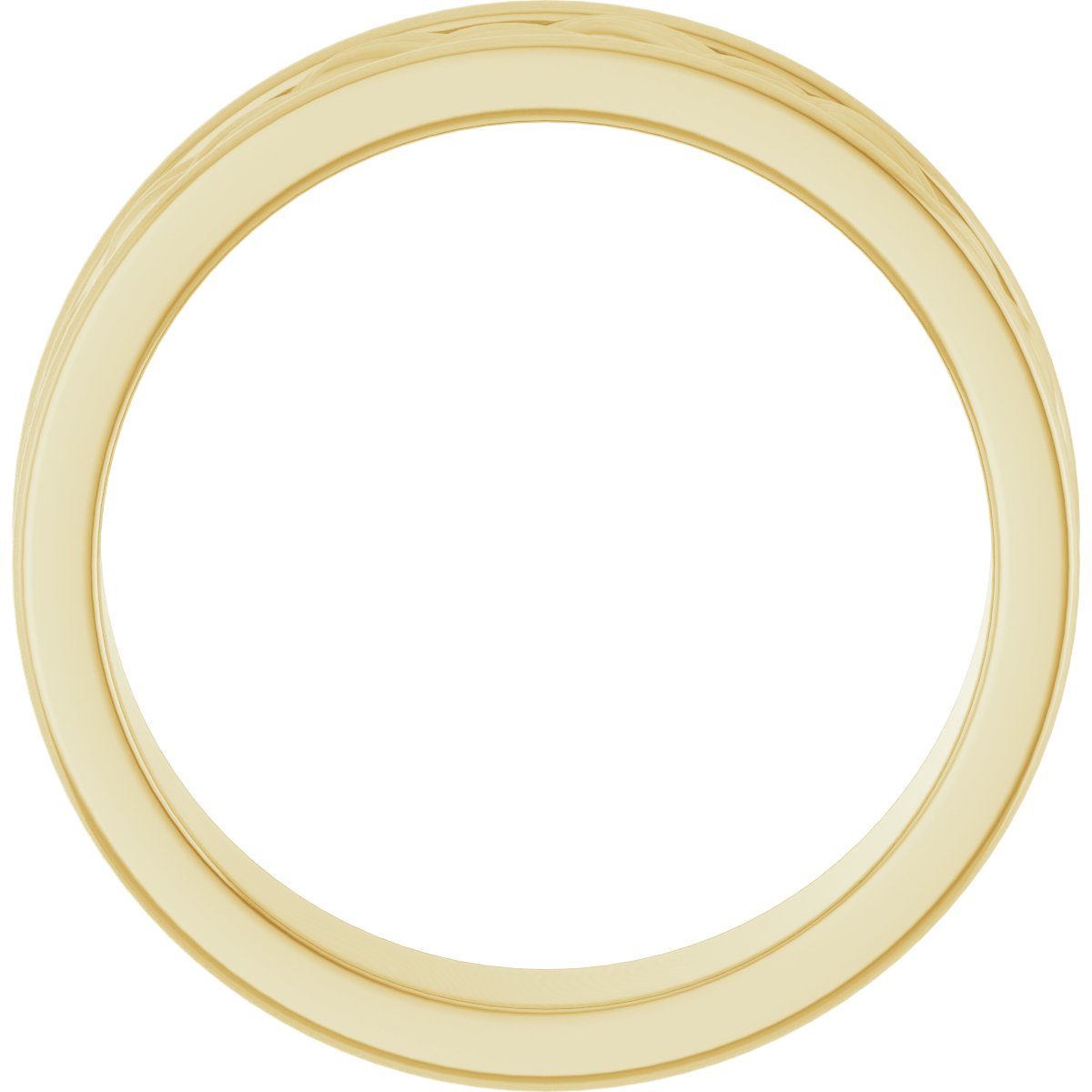 Woven-Design Comfort-Fit Flat Band
