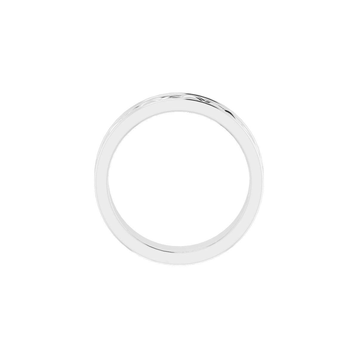 Woven-Design Comfort-Fit Flat Band