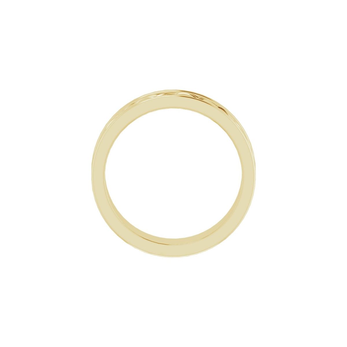 Woven-Design Comfort-Fit Flat Band
