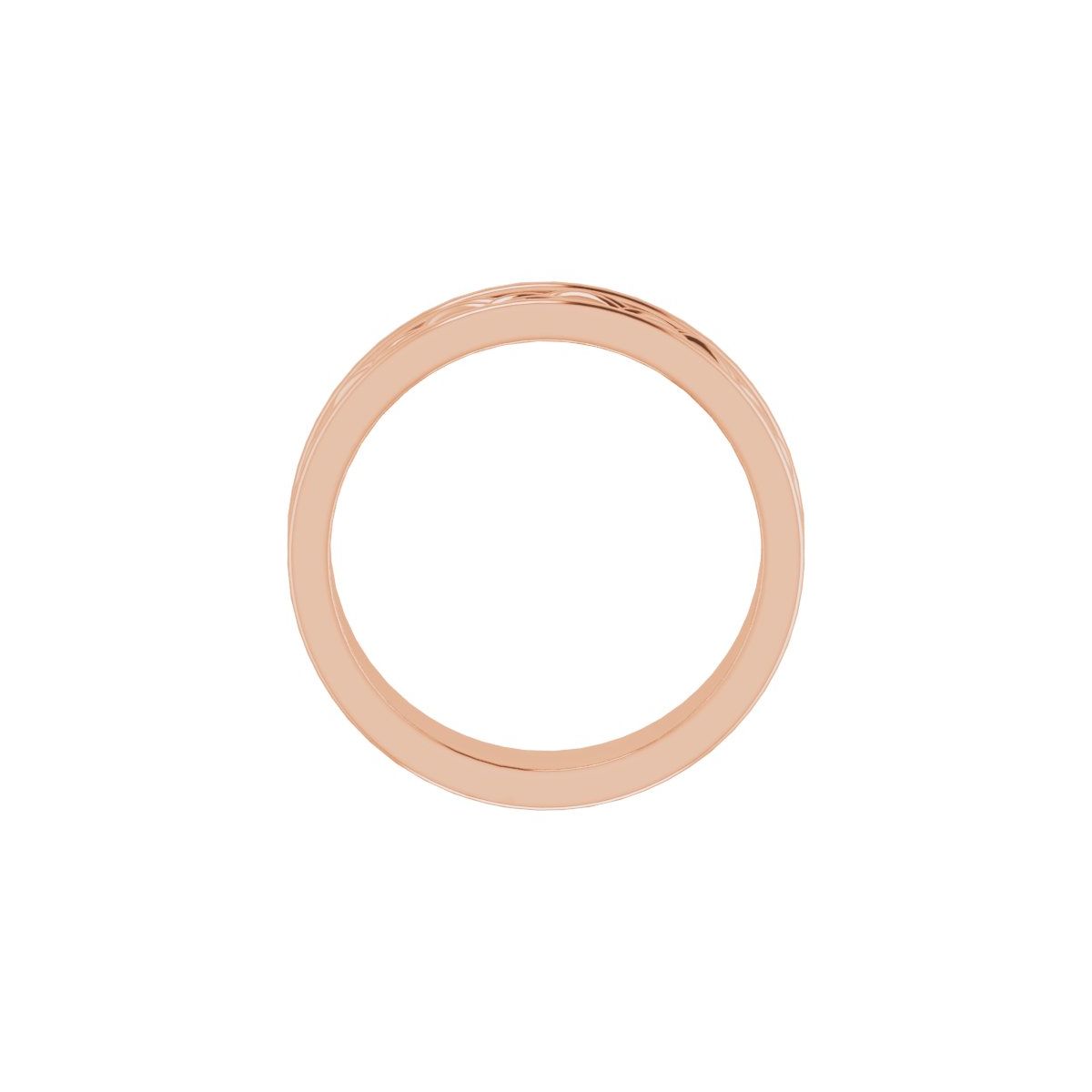 Woven-Design Comfort-Fit Flat Band