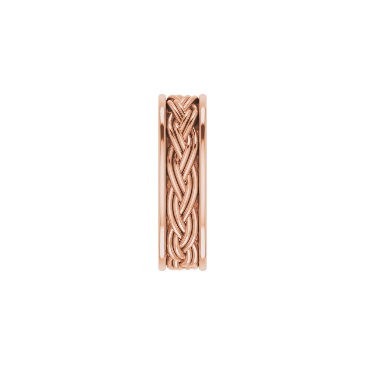 Woven-Design Comfort-Fit Flat Band